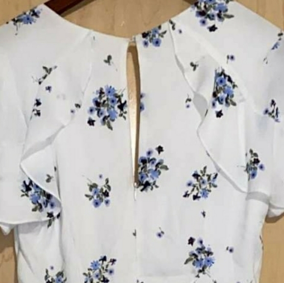 LUSH Ivory Floral Long Maxi Dress - Picture 8 of 16